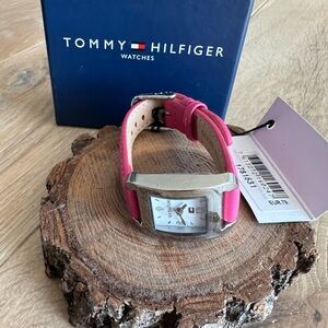 Tommy Hilfiger Pink and Silver Watch, 6.5” diameter or under, Brand New in Box